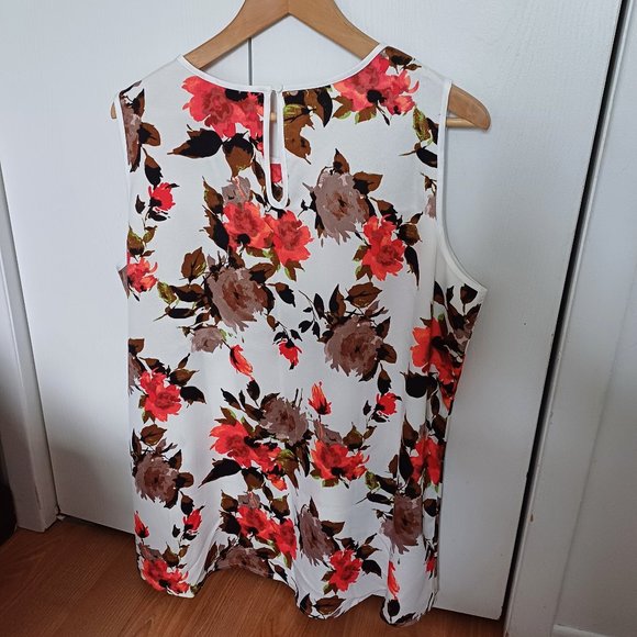 Mario Serrani Soft Floral Sleeveless Top XL - Picture 4 of 12